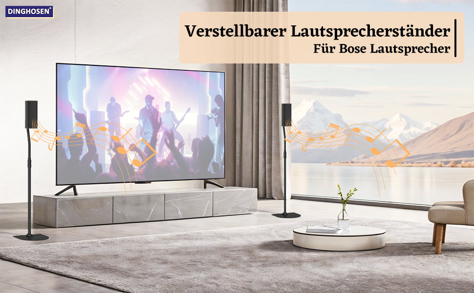 Регульована за висотою підставка для колонок Bose з кріпленням Slideconnect, для Bose Surround 700, OmniJewel Lifestyle 650, CineMate GS Series II