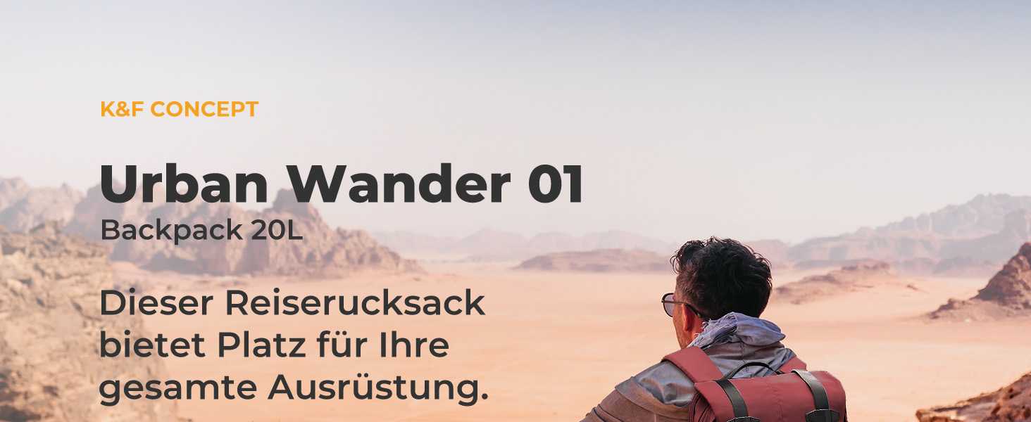 Рюкзак для камери K&F CONCEPT 20L з відділенням для ноутбука 15.6