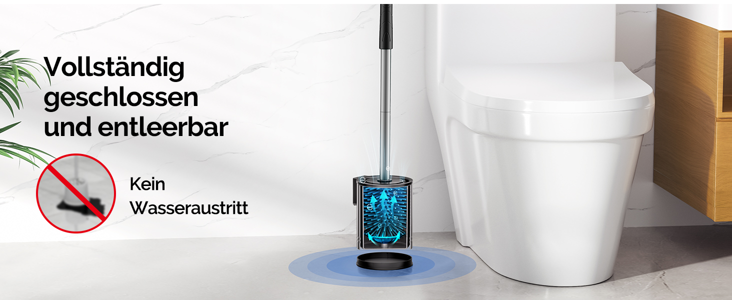 Набір для туалету Hamitor: щітка для унітазу з силікону та нержавіючої сталі, настінний монтаж без свердління, швидковисихаючий тримач, сріблястий