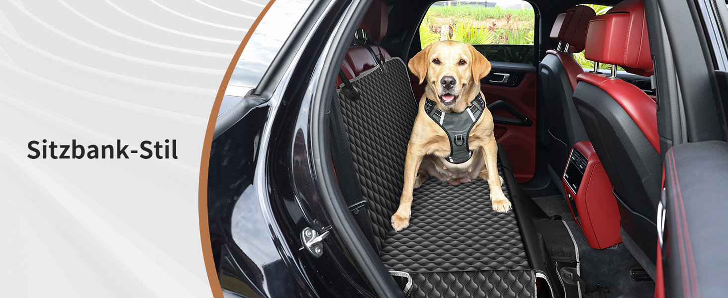 KYG Car Seat Dog Cover - Waterproof & Non-Slip Back Seat Protector with Window - 135x140cm