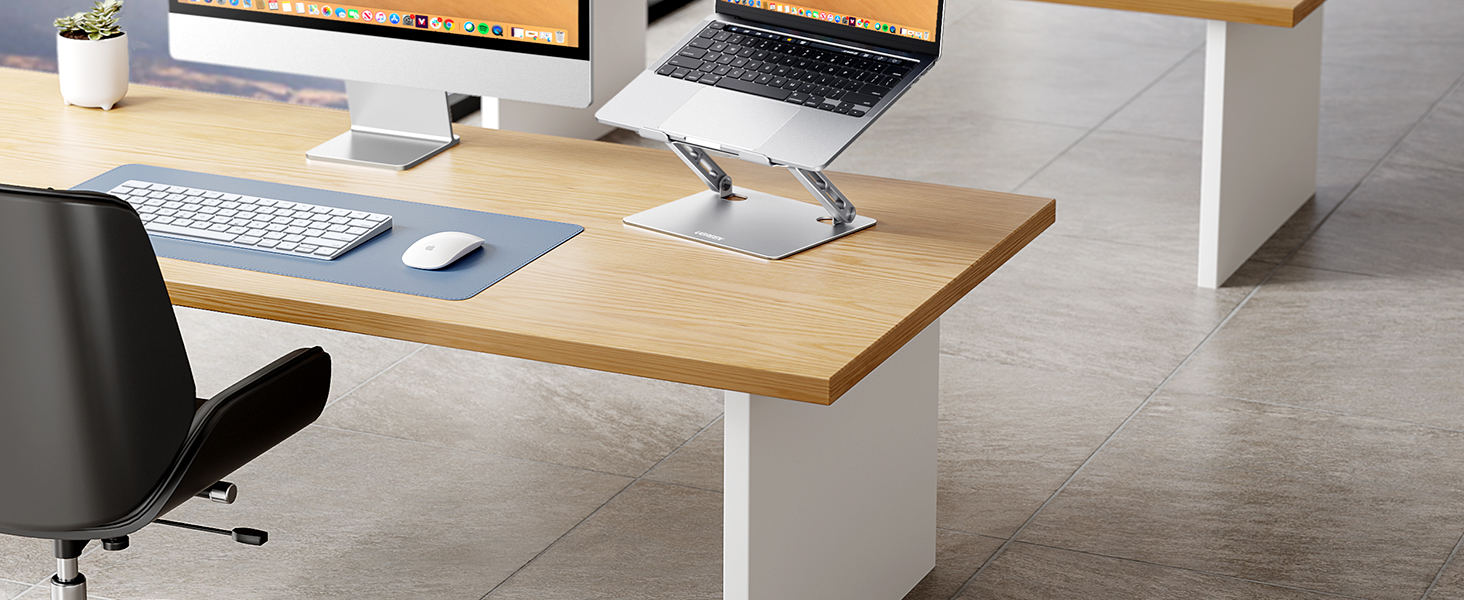 UGREEN Adjustable Laptop Stand - Foldable Ergonomic Laptop Stand for MacBook, Dell & All Laptops (10-17.3 inch)