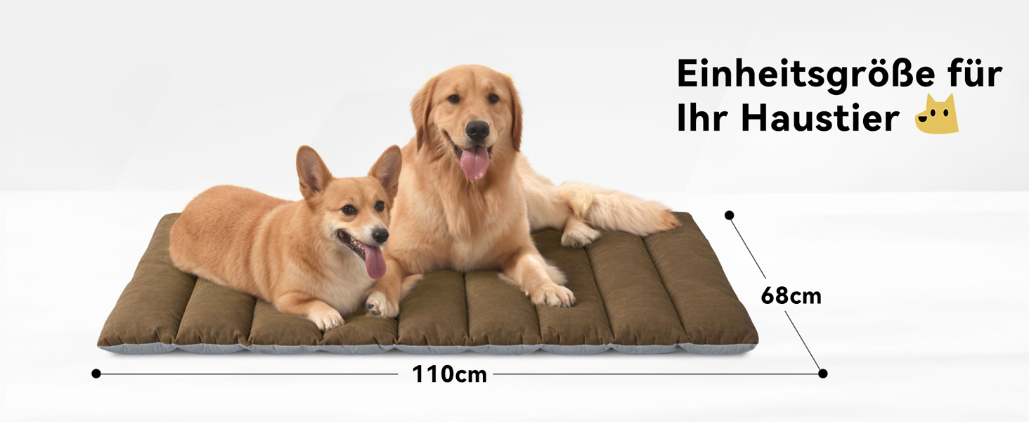 Водонепроникний килимок для собак Western Home: зручний, портативний, 110x68 см (колір: коричневий)