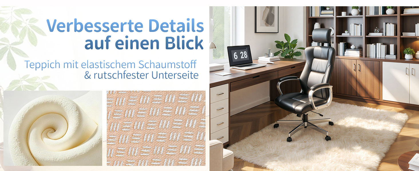 Килим круглий 100 см, миючий, антиковзний, з високим ворсом, для дитячої кімнати, м'який, пухнастий, кремовий колір