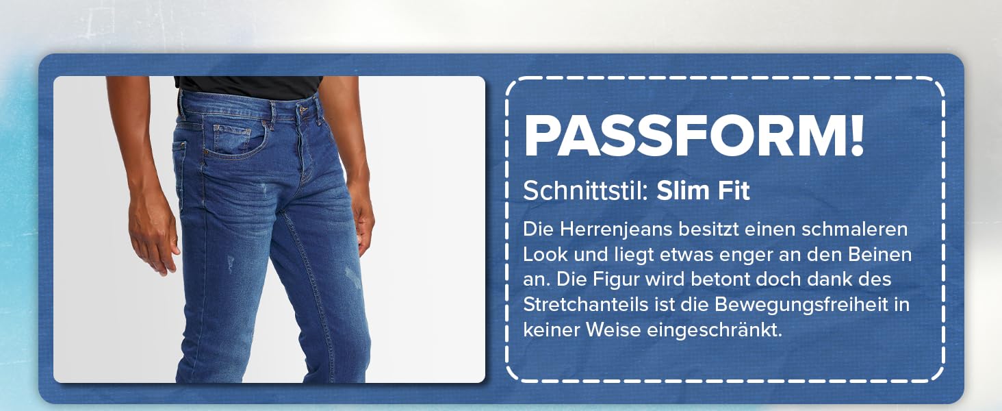 Чоловічі джинси Alessando Salvarini Slim Fit, сині, еластичні (33W/30L)