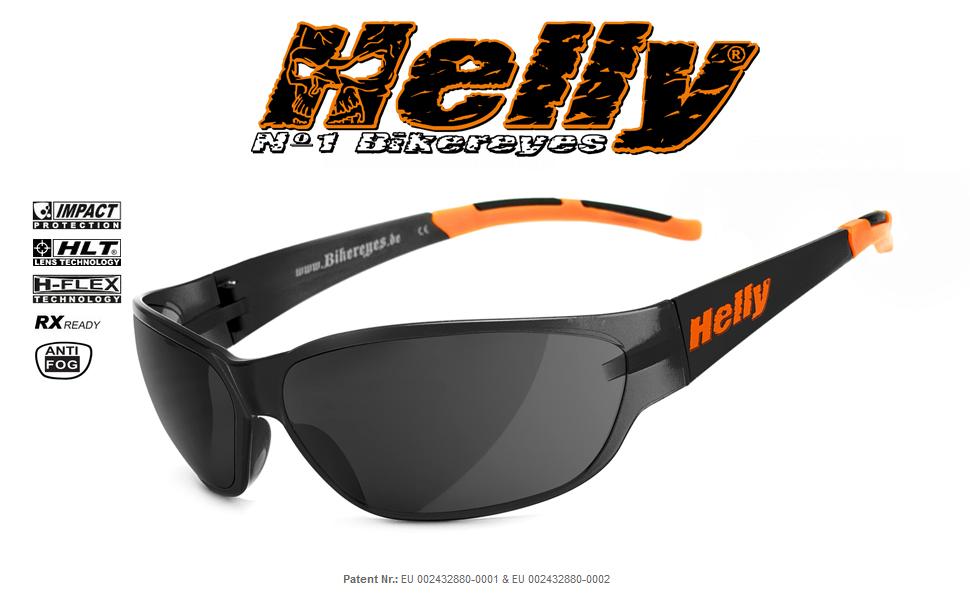Мотоокуляри Helly No.1 Bikereyes i-cut – сонцезахисні, антизапотівальні, вітрозахисні, ударостійкі, для мотоциклістів