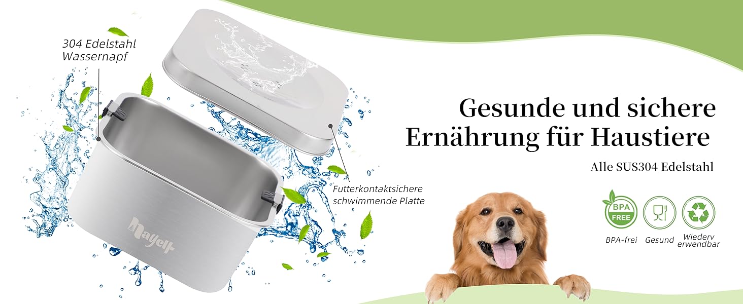 Миска для собак 3L без облизування, миска для пиття з нержавіючої сталі 304, миска для собак з неслизьким дном, для середніх та маленьких собак, придатна для миття в посудомийній машині