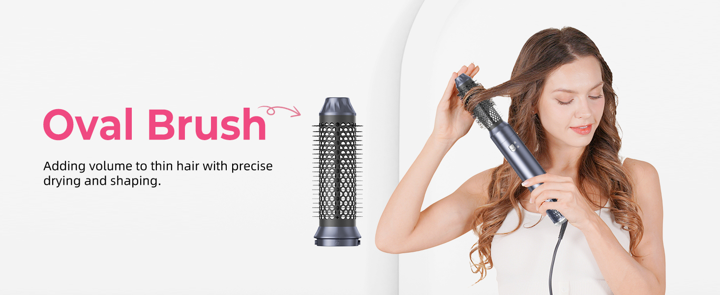 Професійний фен-щітка Pro Hairstyler Airbrush 6 в 1: сушка, укладка, об'єм, локони. 1000W
