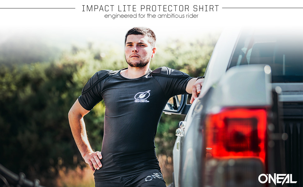 Чоловіча захисна футболка O'NEAL Impact Lite, чорна, розмір M