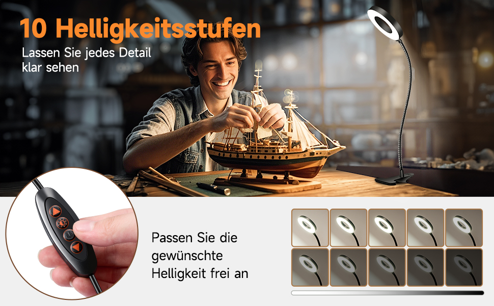 Світлодіодна приліжкова лампа One Fire 48 LED з USB, 3 режими, диммування, адаптер 10W, гнучка, для ліжка/дитячої