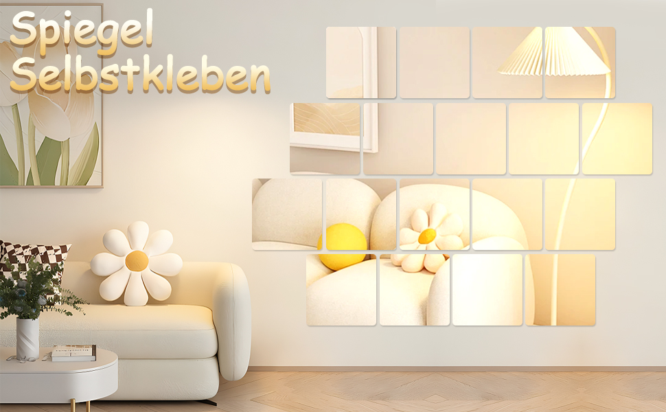 3 самоклеючі дзеркальні наклейки на плитку, 40 x 30 см, гнучка дзеркальна плівка, акриловий дзеркало для стін, дверей, ванних кімнат та шаф, 3 шт. 30*40 см