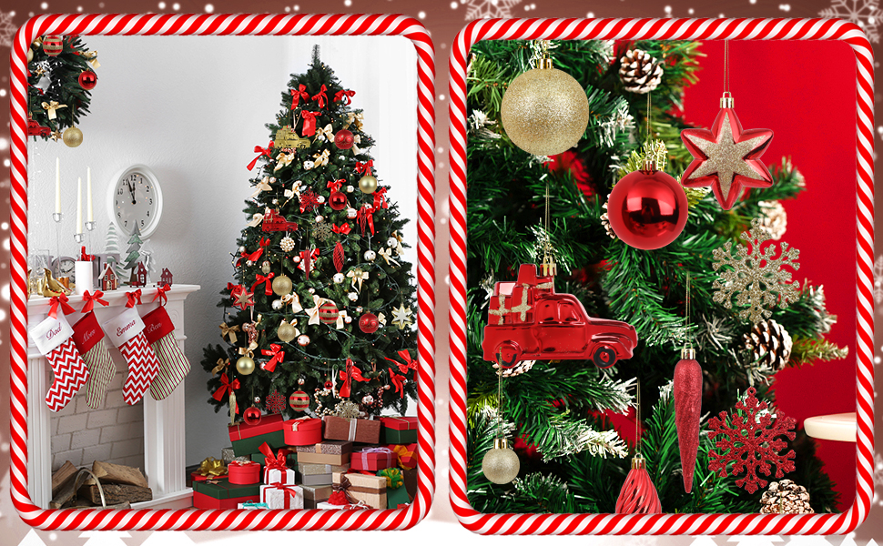 Набір прикрас на ялинку: 44 штуки кульок, 6 см та 3 см, блакитно-срібні. Прикраси для ялинки, декор для дому та вулиці