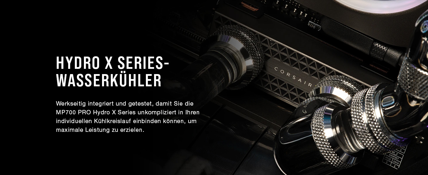 SSD Corsair MP700 PRO 4TB M.2 PCIe Gen5 x4 NVMe 2.0 з водоблоком Hydro X - 11700 MB/s