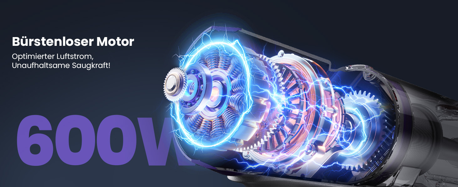 Бездротовий акумуляторний пилосос NOVAX T80 Flex: 600W, 58000Pa, 75 хвилин роботи, для килимів, твердих поверхонь та шерсті тварин, з міні-насадкою FurTornado™ та щіткою для видалення кліщів