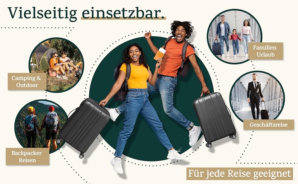 Puremore® Преміум Набір для пакування багажу з компресією (6 шт.) | Органайзери для подорожей | Чохли для взуття | Чорний колір