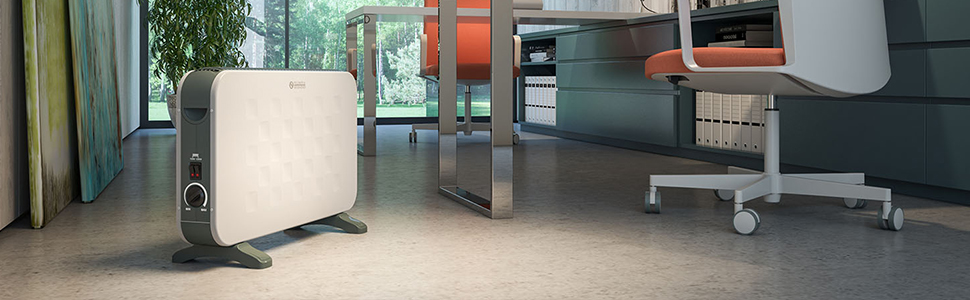 Конвектор-вентилятор Olimpia Splendid Caleo TT, 2000 Вт, білий, для кімнат до 70 м³, з таймером та турбо-режимом