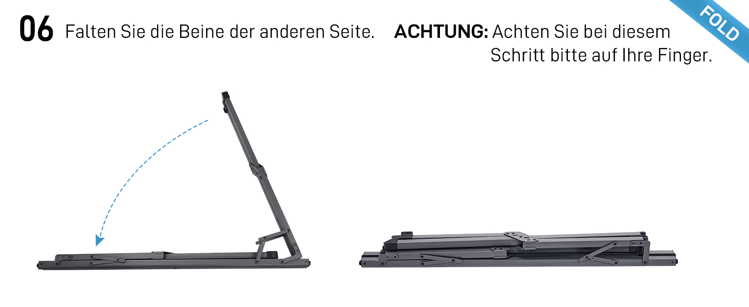 Розкладний туристичний стіл EVER ADVANCED 120x70 см, алюміній, 100 кг, сірий