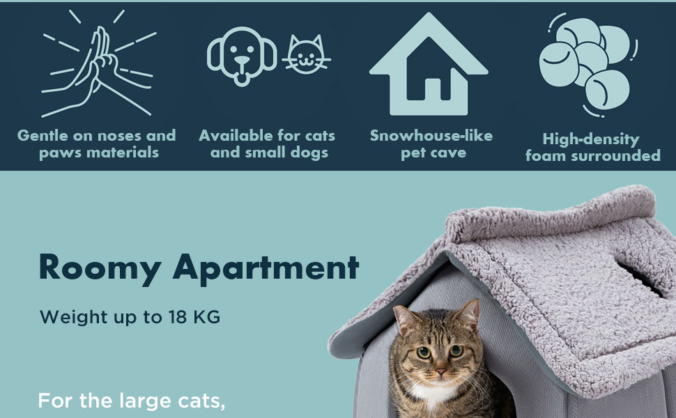 Будиночок для кота - затишний притулок знімним матрацом та килимком. Зроблений з вапняку.