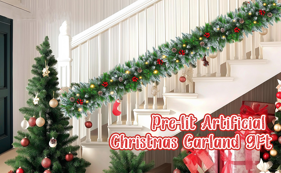 Гірлянда святкова новорічна LED, 2.7м, з 30 світлодіодами, на батарейках, для декорування дому