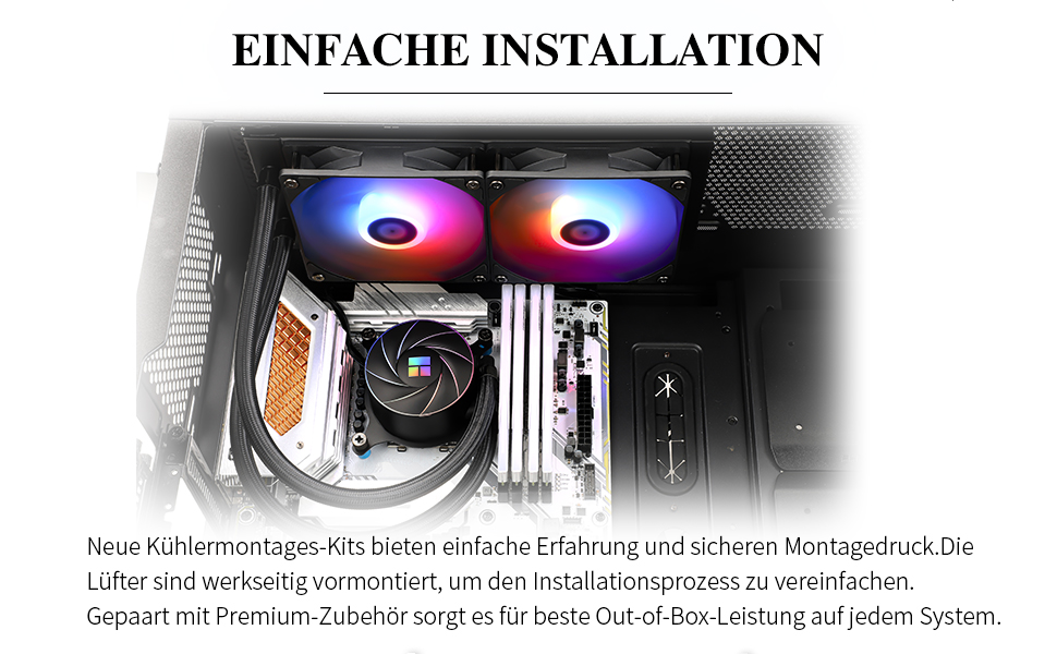 Thermalright AQUA ELITE 360 ARGB: Система водяного охолодження CPU з 3 вентиляторами 120мм, 1550RPM, для AMD/Intel