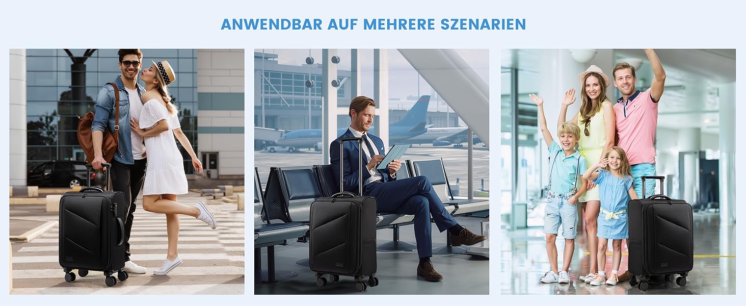 LOVEVOOK Рюкзак ручної поклажі 30-40L, розширюваний, для ноутбука 17 дюймів, чорний, антикрадійний, для подорожей