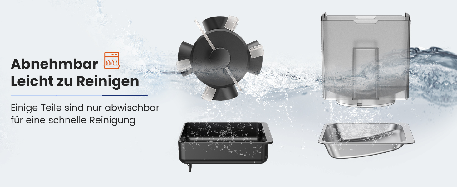 Автомат годування котів з App-керуванням, для 2 котів, регульована висота, 2 миски, 5-літровий бункер, з функцією запису голосу, таймер, WiFi