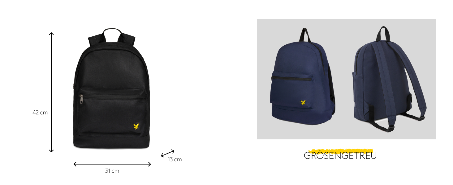 Рюкзак Lyle & Scott чоловічий 17 л – міцний матеріал, базовий дизайн, відділення для ноутбука