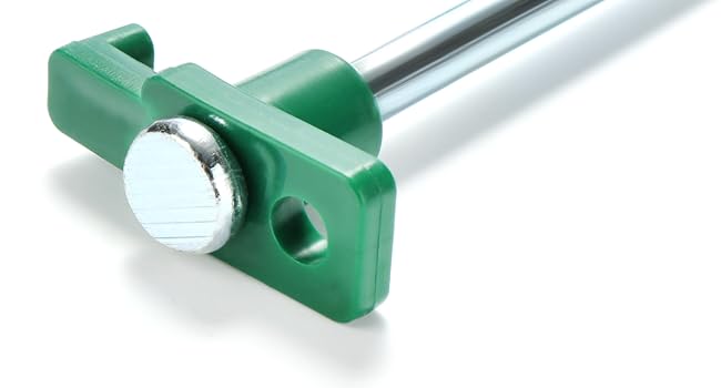 com-four® 48x Tent Stakes from Steel 250mm x Ø 7mm - Long and robust ground stakes with plastic holder - Rock bottom stake for camping and outdoor - ideal for normal and hard ground