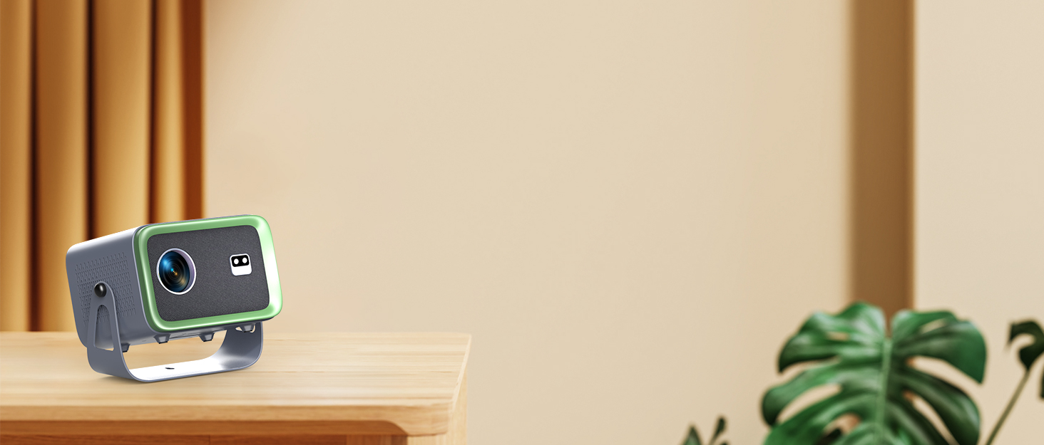 Портативний проєктор Smart Mini Beamer з Android 11: 4K, 1080P, WiFi 6, Bluetooth 5.2, обертання 270°, корекція трапеції, для телефону/ноутбука (Native 1080P, 400ANSI)