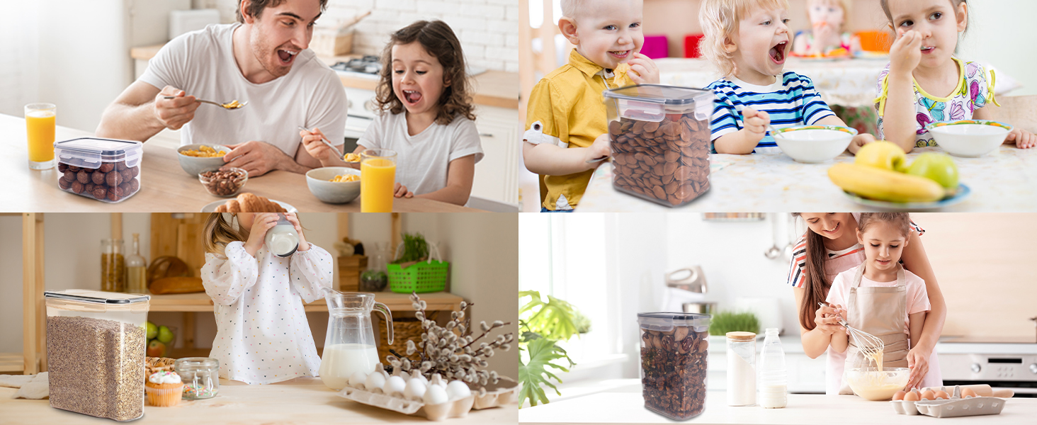 Набори контейнерів для зберігання Caliyo з кришкою, 24 шт. - герметичні контейнери для продуктів, кухонні бокси-органайзери, BPA Free