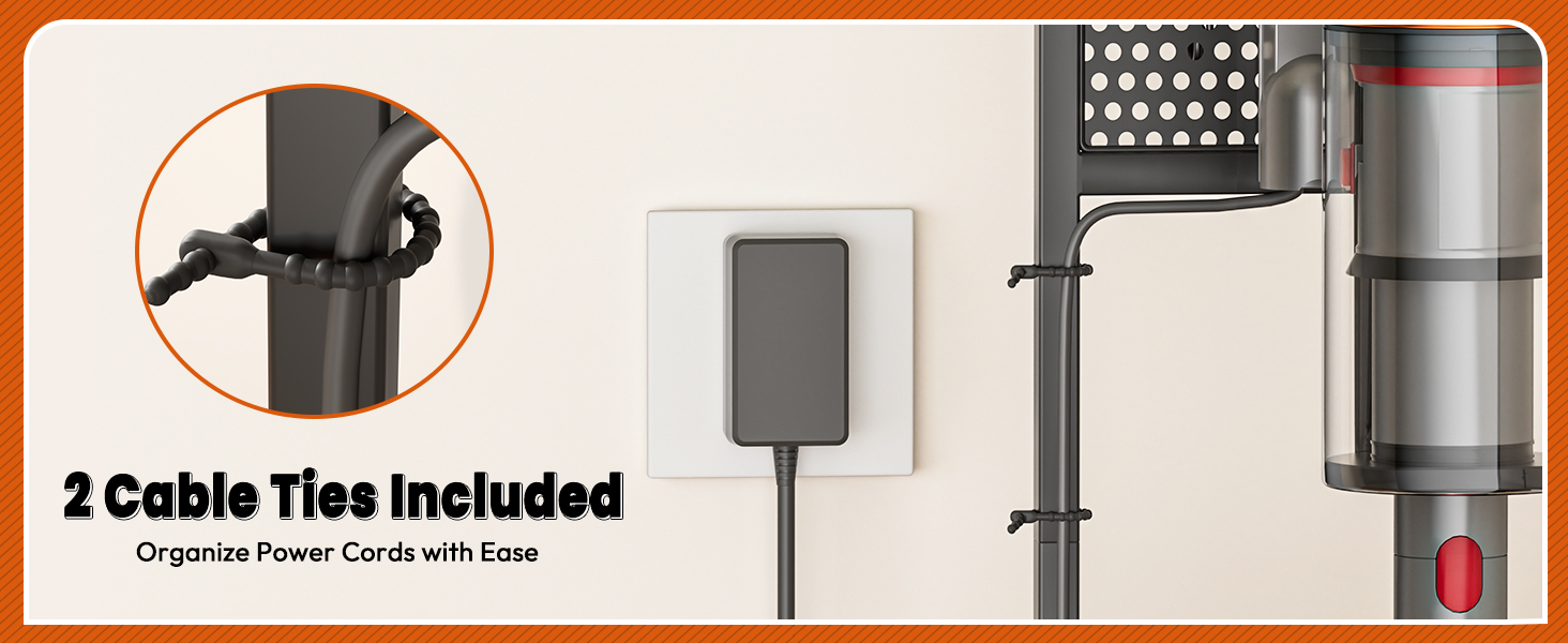 Підставка для пилососа Bikoney сумісна з Dyson V15, V12, V11, V10, V8, V7, V6, Gen5, з аксесуарами та місцем для зберігання