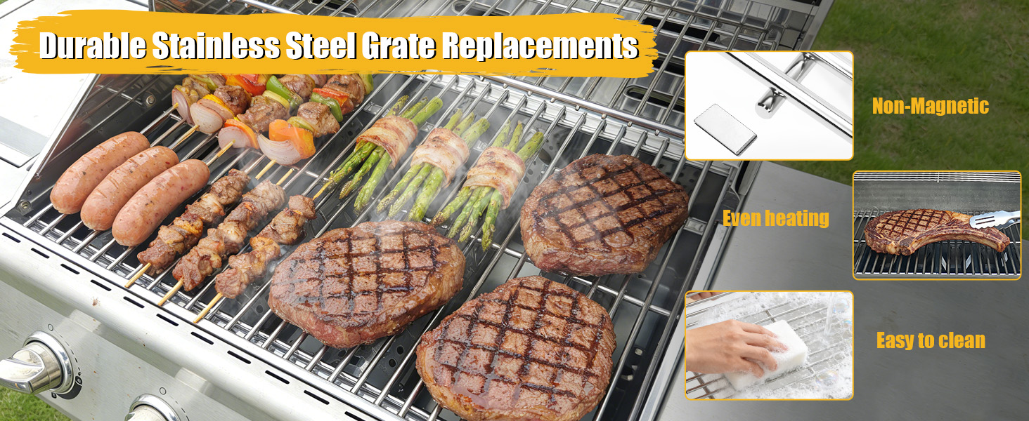 Решітка для гриля Weber Genesis E-310/320/330, S-310/320/330 (2007-2016) GFTIME, не підходить для Genesis II/LX, 2 шт.