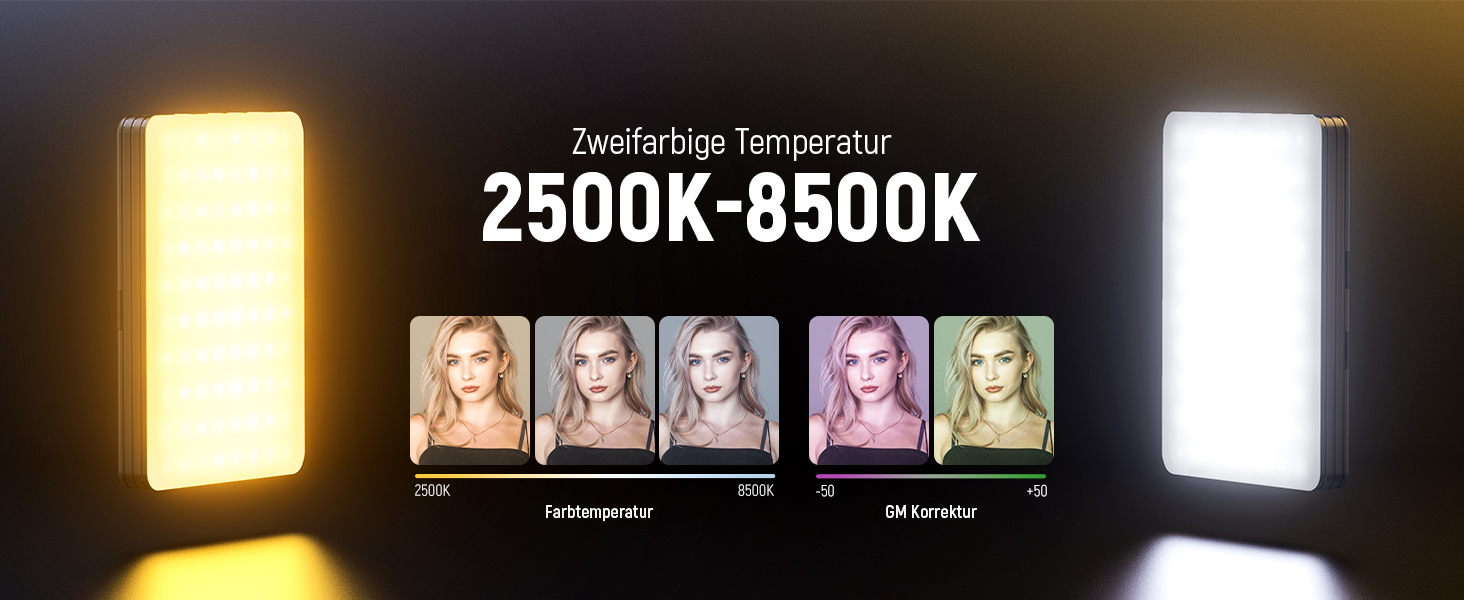 LED світло для селфі NEEWER Entry Level: clip-on, 54 LED, CRI 88, 650mAh, для iPhone, комп'ютера, вебкамери, Zoom, макіяжу