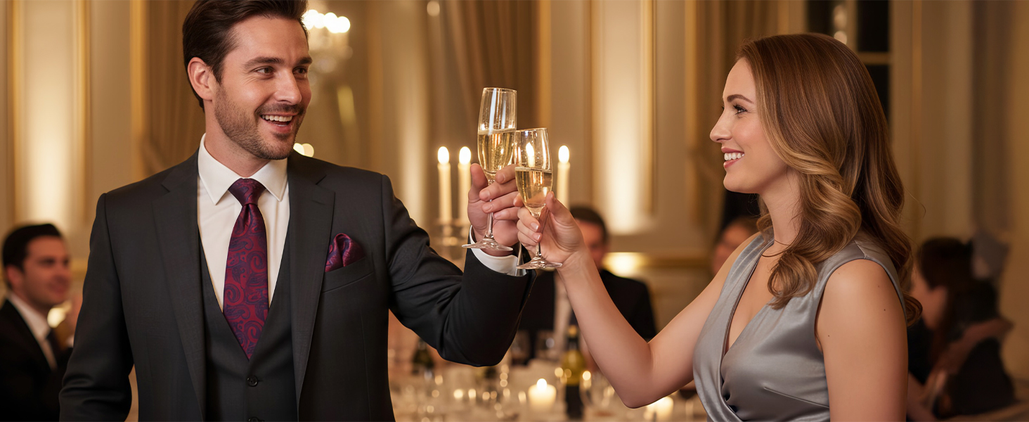 HISDERN Комплект краватки та нагрудного хустинки з квітковим візерунком паваролочка, зелений