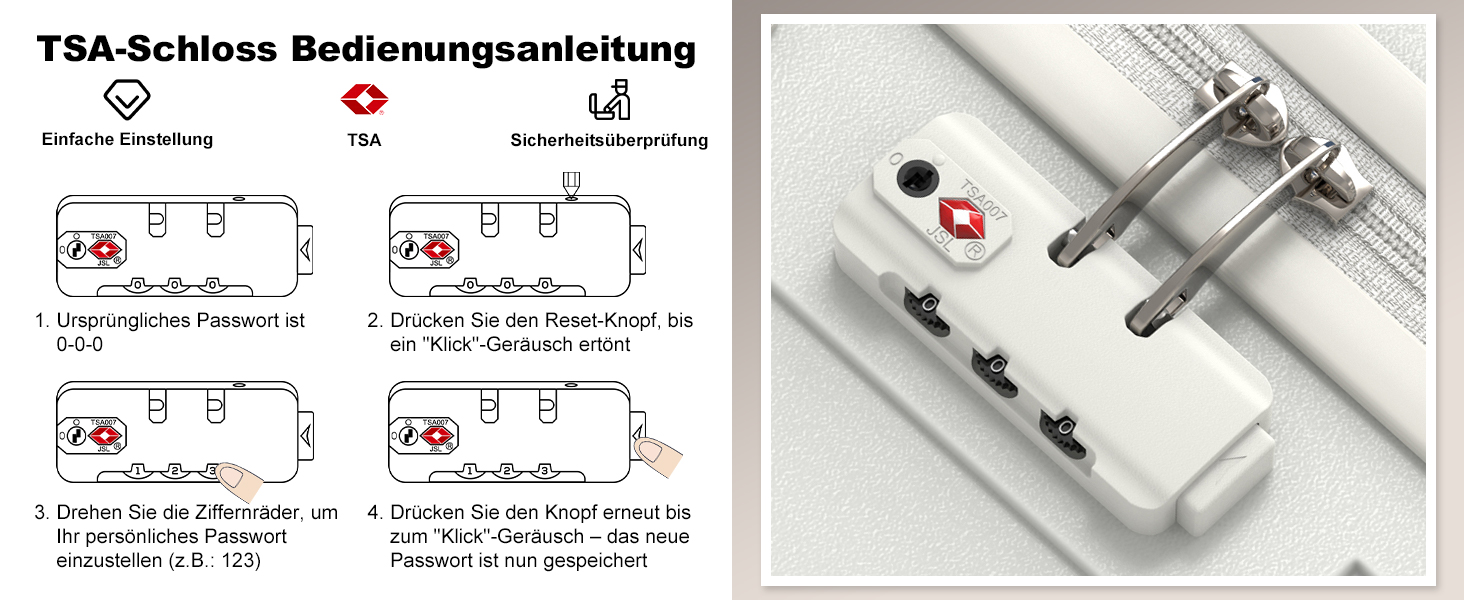Набір валіз Joyway 6шт з TSA-замком, 4 колеса, зелений (білий), включає багатофункціональну сумку та кулькову сумку