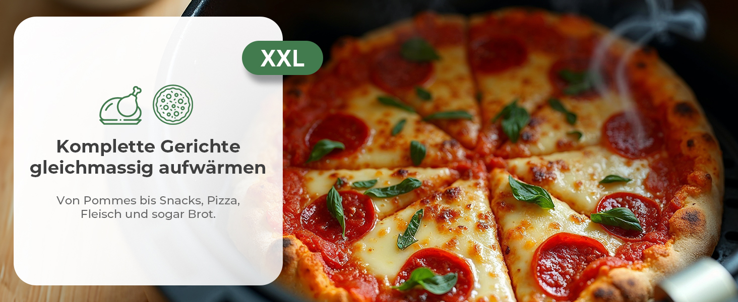 Фритюрниця CoolHome AF23 XXL Deluxe, 6,5 л, з керамічним покриттям, чорна