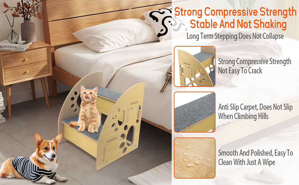 Сходинки для собак, антиковзаюча рамка для дивана, сходинки для собак та котів, 30 см, для дивана, ліжка