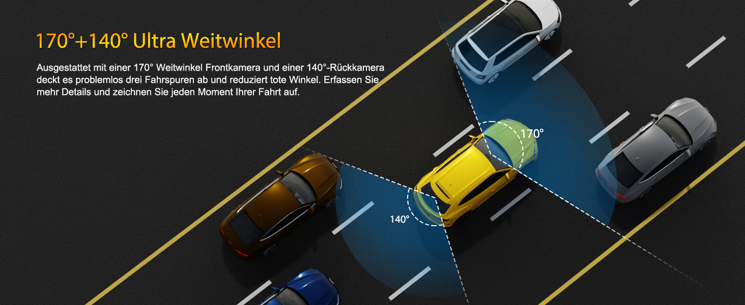 Відеореєстратор Auto Dashcam 4K WiFi з SD 64GB, 360° обертання, CPL, Super Night Vision, WDR, 170° та G-Sensor