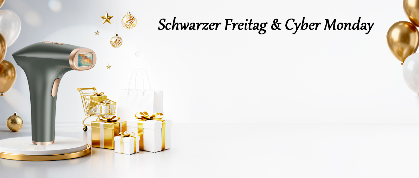 Пристрій для епіляції IPL Haarlosy: безболісна епіляція вдома для жінок та чоловіків, 9 рівнів, 999,900 імпульсів, 3 функції (HR/SC/RA), для тіла, ніг, зони бікіні, пахв. Чорний колір.