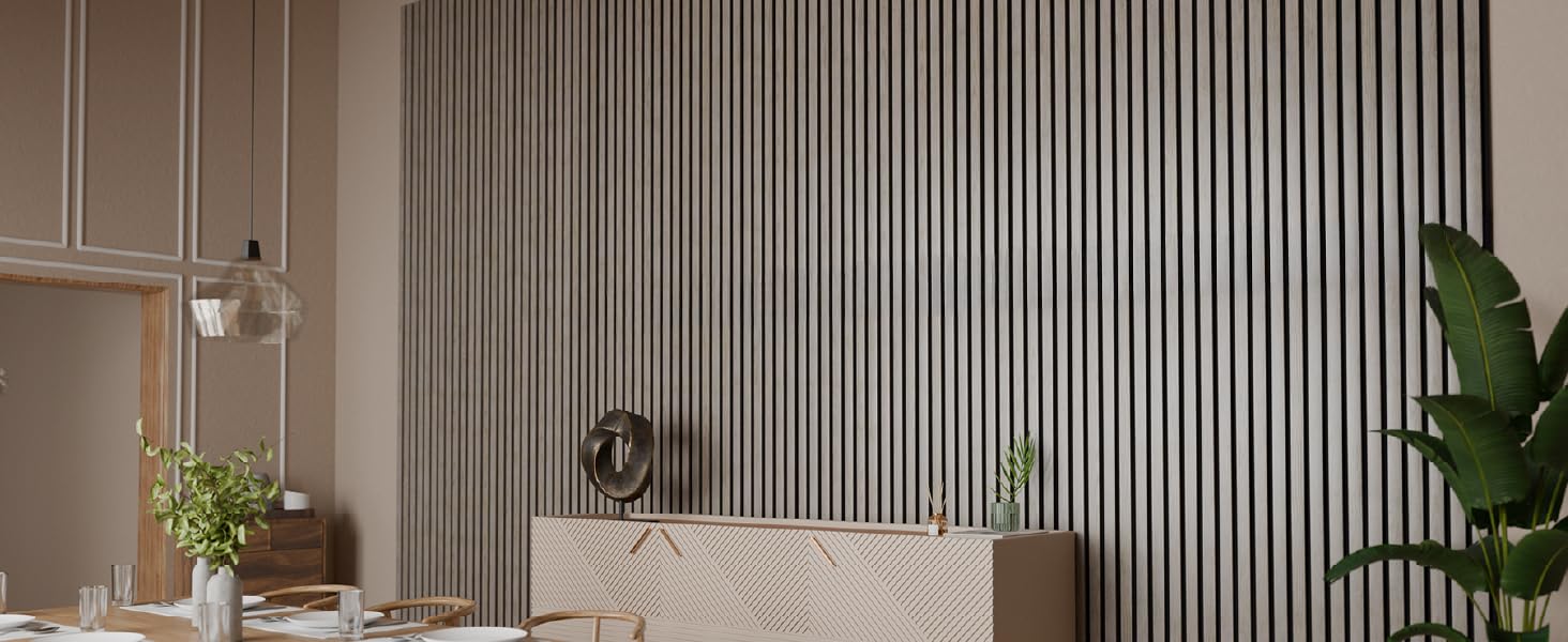 Акустичні панелі Juskys для стін, набір 4 шт (2,88 м²), 120x60 см, шумопоглинаючі декоративні панелі від луни та шуму, колір Дуб (Світлий натуральний дуб)