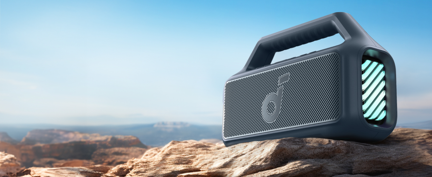 Портативна Bluetooth колонка Anker SoundCore 2, Чорна: потужний звук, глибокий бас, 24 години роботи, водонепроникність IPX7, сумісна з iPhone, Galaxy