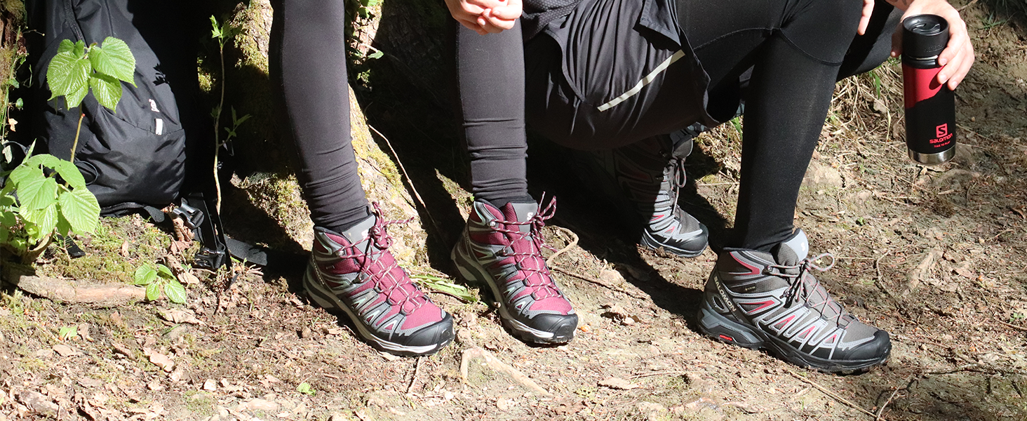 Черевики трекінгові Salomon X Ultra Pioneer Mid Gore-Tex, 42 EU, чорний/магнітний/монумент