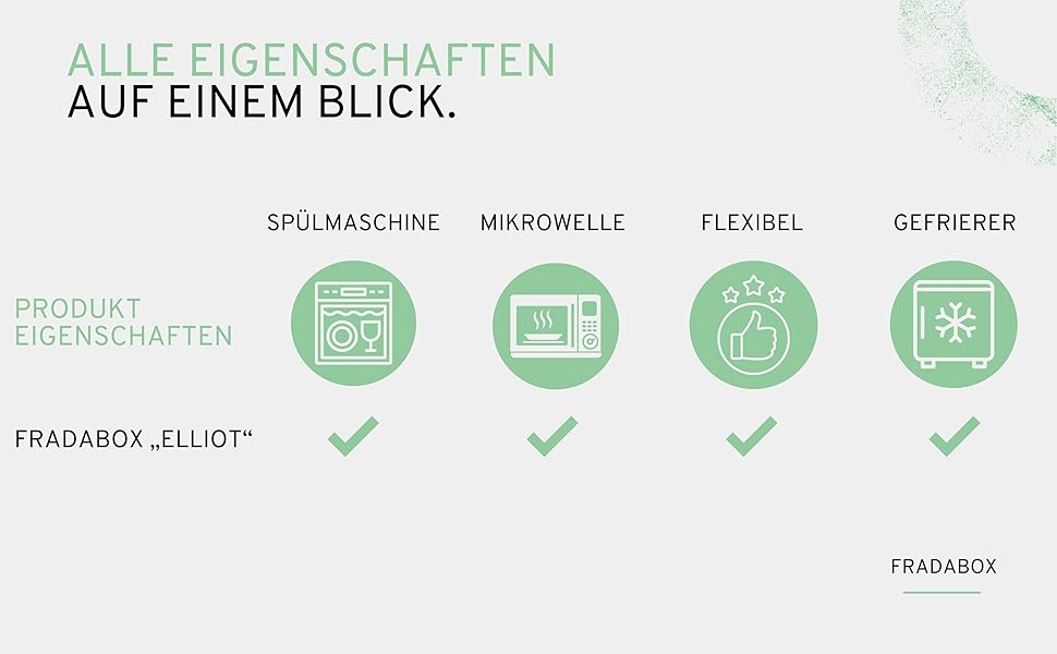 Бенто-бокс 'Elliot' 2400 мл, 3 секції з посудом, преміум нержавіюча сталь, зелений, без BPA, велика ланчбокс для дорослих, для Meal Prep, витримує мікрохвильову піч, не протікає