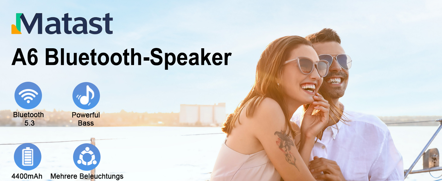 Портативна Bluetooth колонка з ручкою, 66 мм діаметр динаміка, BT5.3/24W/IP-X6 вологостійка, бездротова стерео колонка з RGB підсвічуванням, для дому/відкритих просторів/вечірок