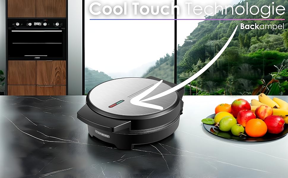 Електричний вафельниця-контактний гриль 1000 Вт | Вафельниця для сердечок | Paninigrill | Вафельниця-тостер | Антипригарне покриття | Cool-Touch |