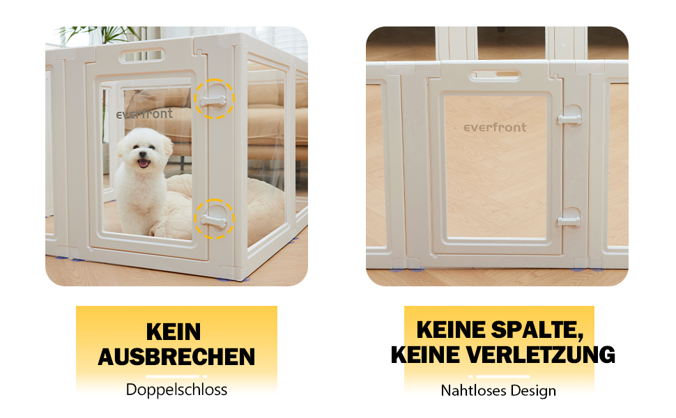 Клітка для цуценят Klarer Acrylplastik: простір для ігор для собак, котів та кроликів, легка збірка, 60 см, 8 шт.