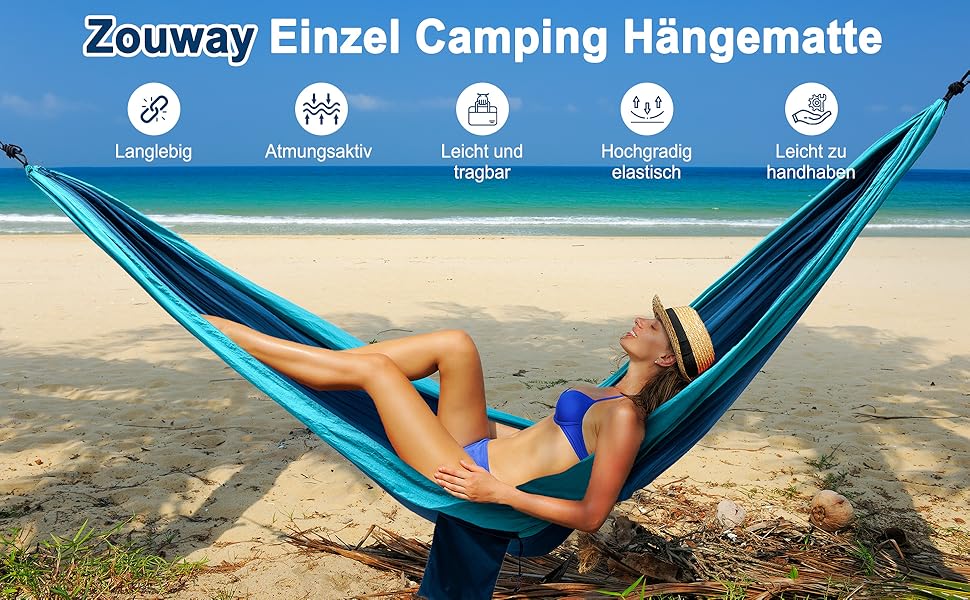 Гамак для кемпінгу Outdoor, легкий, портативний, з двома стропами для дерев, нейлон, 280*140 см (темно-зелений)