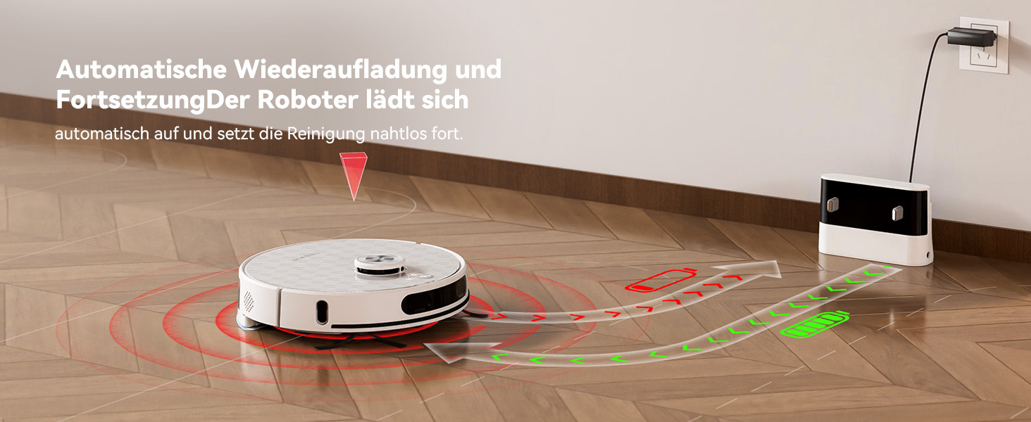 Робот-пилосос Tesvor S8 Pro з функцією миття - 8000Pa, LiDAR-навігація, 240 хв роботи, керування через додаток/Alexa, для прибирання шерсті тварин, килимів та твердих підлог