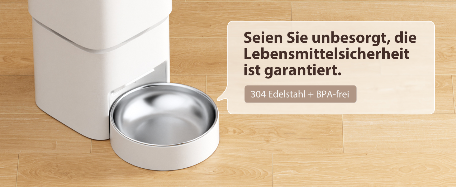 Автомат для годування котів та собак, 5л, розумний, білий. Програмоване годування 1-10 разів на день.