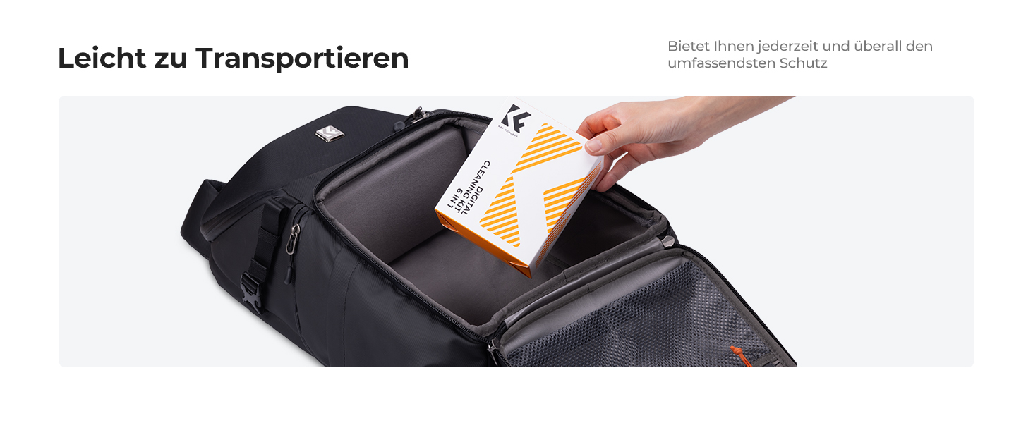 Набір для чищення ноутбука та екрану K&F CONCEPT 6 в 1: гель, спрей, серветка, стік, повітряний дюйма. Сумісний з ПК та телевізором