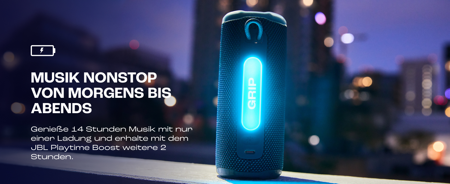 JBL Grip – Портативна Bluetooth колонка з AI Sound Boost, чорна. Водонепроникна (IP68), до 14 год роботи, підтримка Auracast